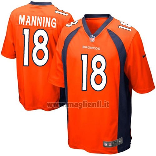 Maglia NFL Game Denver Broncos Manning Arancione
